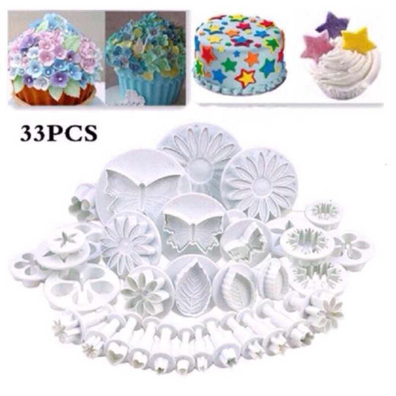cetakan fondant 33 pcs