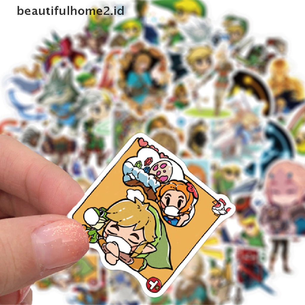 (Beautifulhome2) Buku Literatur Bahasa MandarinId 50pcs Stiker Graffiti The Legend Of Zelda Anti Air