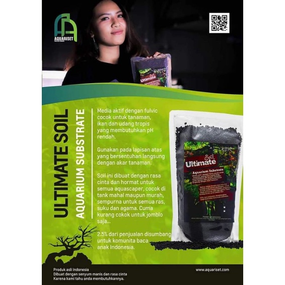 Soil Ultimate Aquariset Aquajaya 1liter