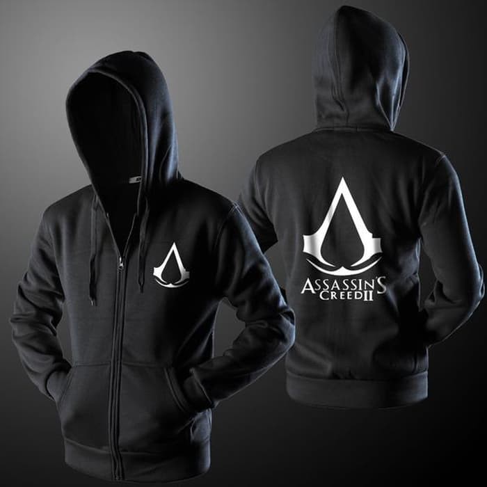Jaket / Zipper / Hoodie / Sweater Assassin'S Creed - Hitam
