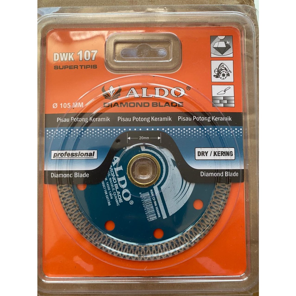 DIAMOND WHEEL MATA GERINDA POTONG KERAMIK ALDO DWK 107 SUPER TIPIS