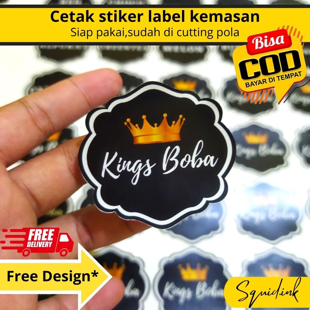 

Stiker Label Kemasan Makanan Custom / Sticker Label Kemasan / Stiker Kemasan / Stiker Chromo / Stiker vinyl