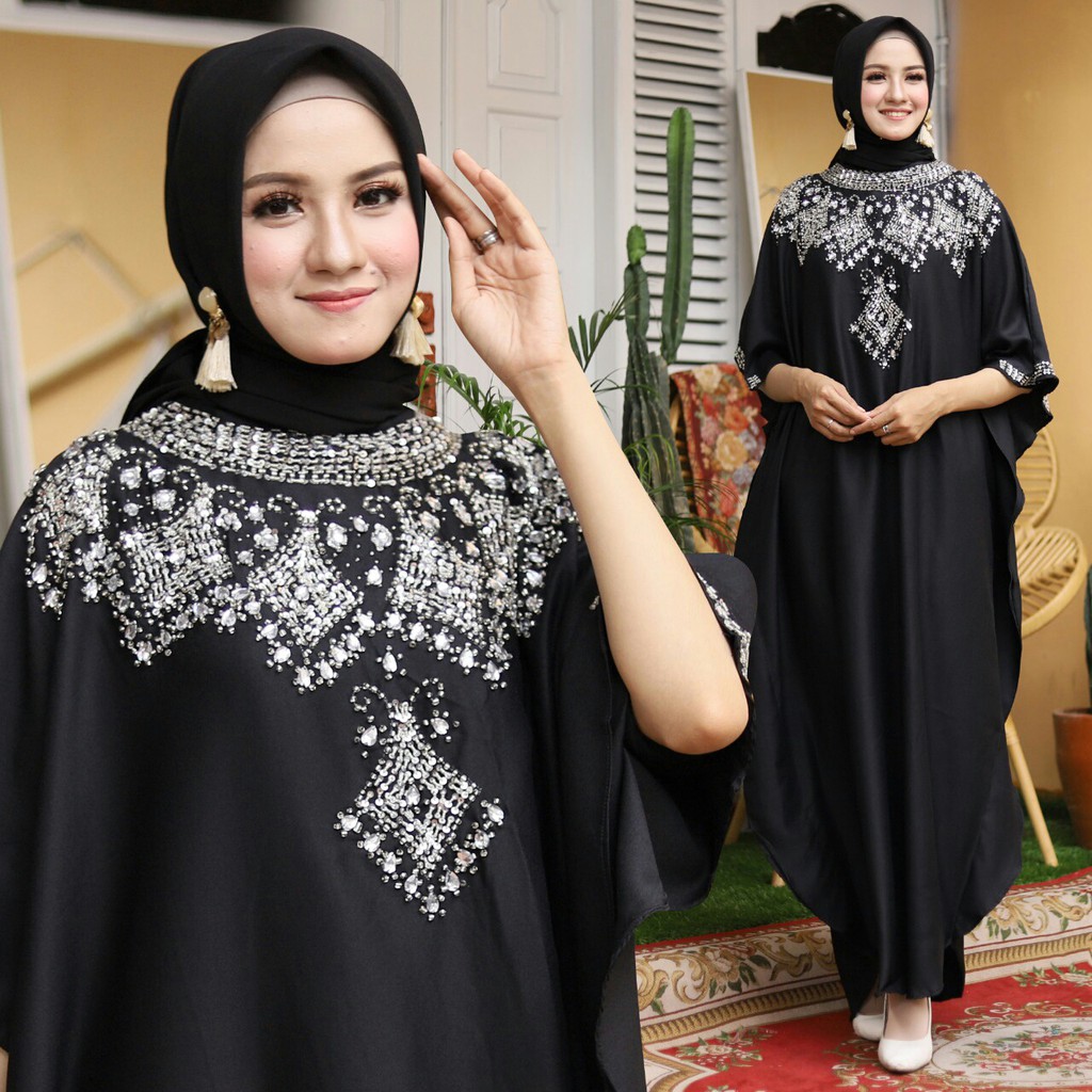 HOPYLOVY - Kaftan Wanita Terbaru Kombinasi Payet Felisia