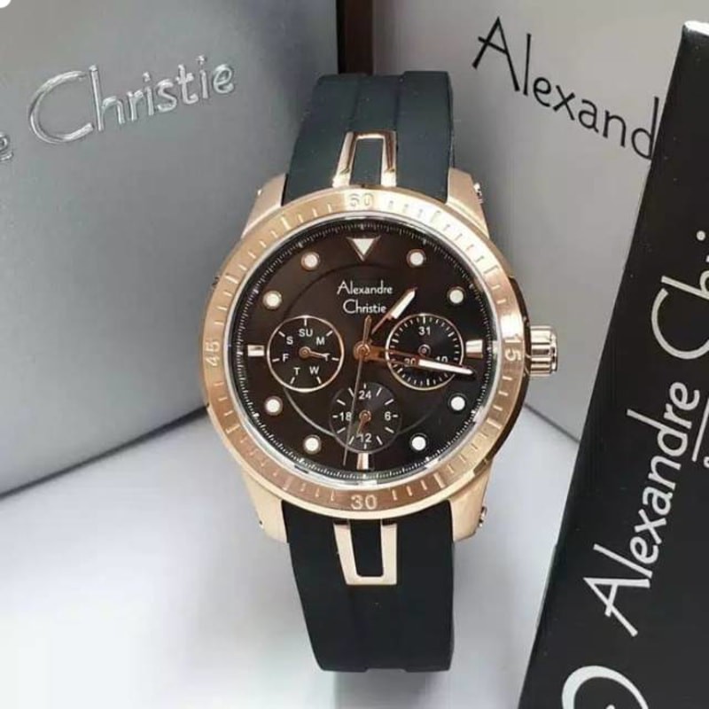 Model Terbaru Jam Tangan Wanita Cewek Alexandre Christie Ac2772 Original