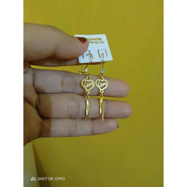 anting murah logam sepuhan