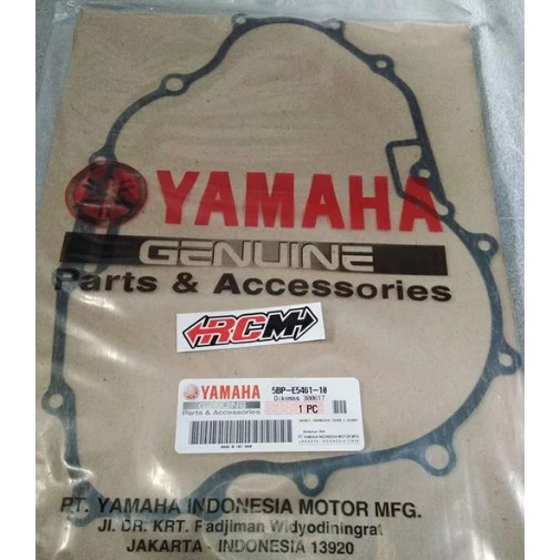 GASKET PAKING PERPAK COVER KANAN KOPLING SCORPIO ORI ORIGINAL YAMAHA YGP ASLI 5BP-E5461-10