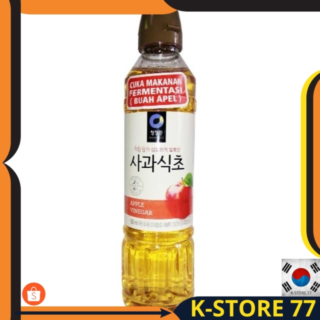 

MAKANAN KOREA/ BUMBU KOREA DAESANG ESSENTIAL APPLE VINEGAR - CUKA APEL IMPORT ORIGINAL 500 ML