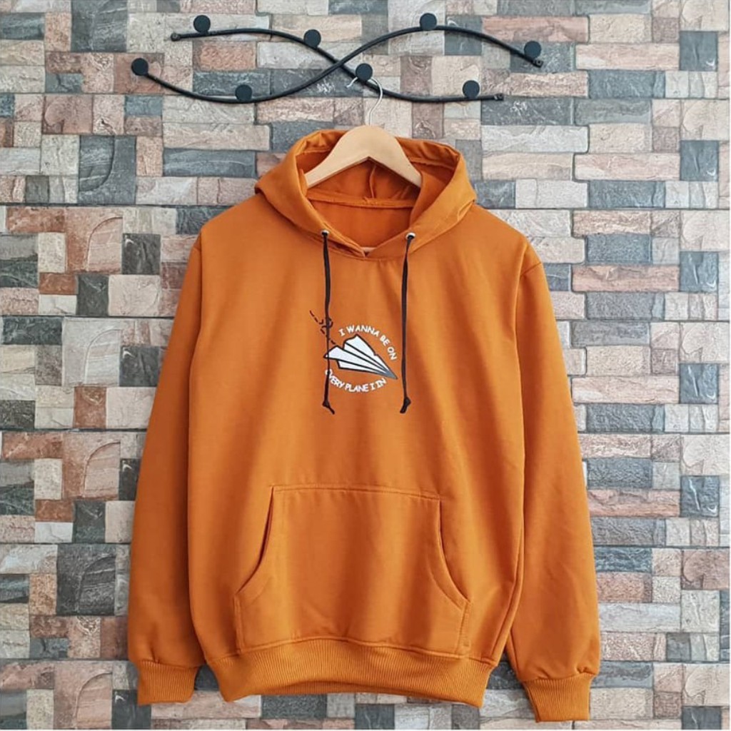 PLANE HOODIE - Sweater Hoodie Jumper Plane Pria - Bahan Fleece