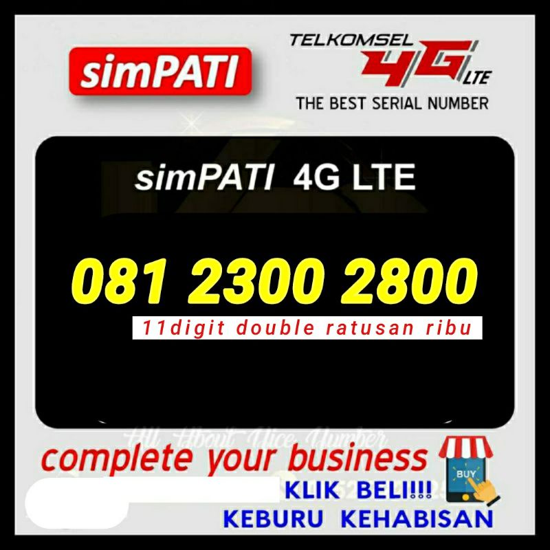 Nomor cantik simpati 0812 11digit