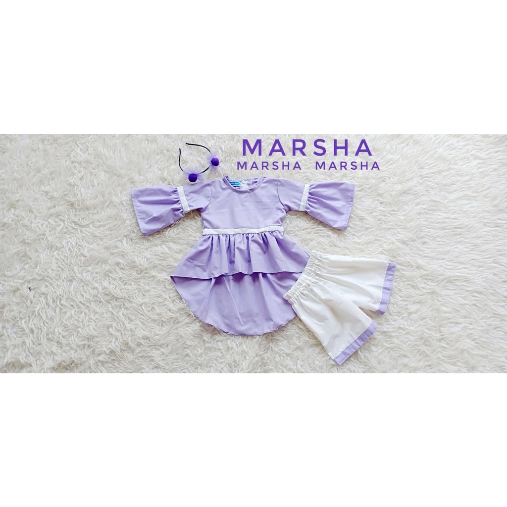 Setelan MARSHA / Setelan ANAK TERBARU WARNA Lilac/Dress Anak Kekinian/Setelan Murah/Setelan Lucu