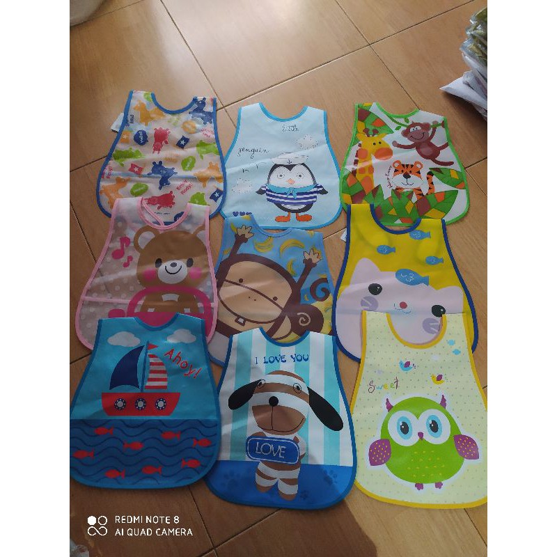 Slaber plastik waterproof/Celemek bayi/baby BIb