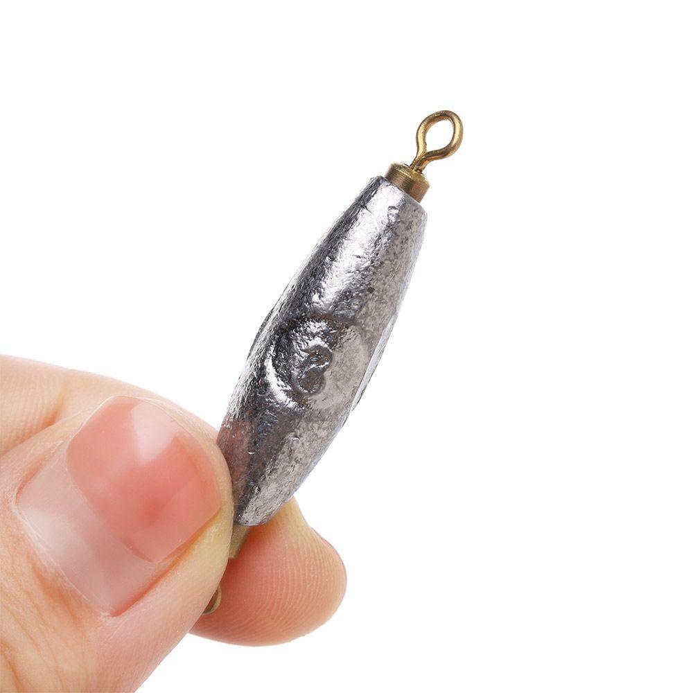 Wonder 5pcs Lead Sinkers Panas Anti Debu American Swivel Tahan Lama Berbentuk Olive