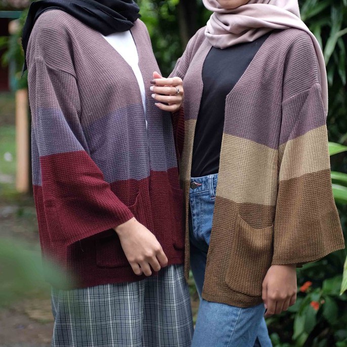 Kardigan  rajut oversize sweater cardigan rajut wanita korea jumbo gardigan outer rajut panjang premium