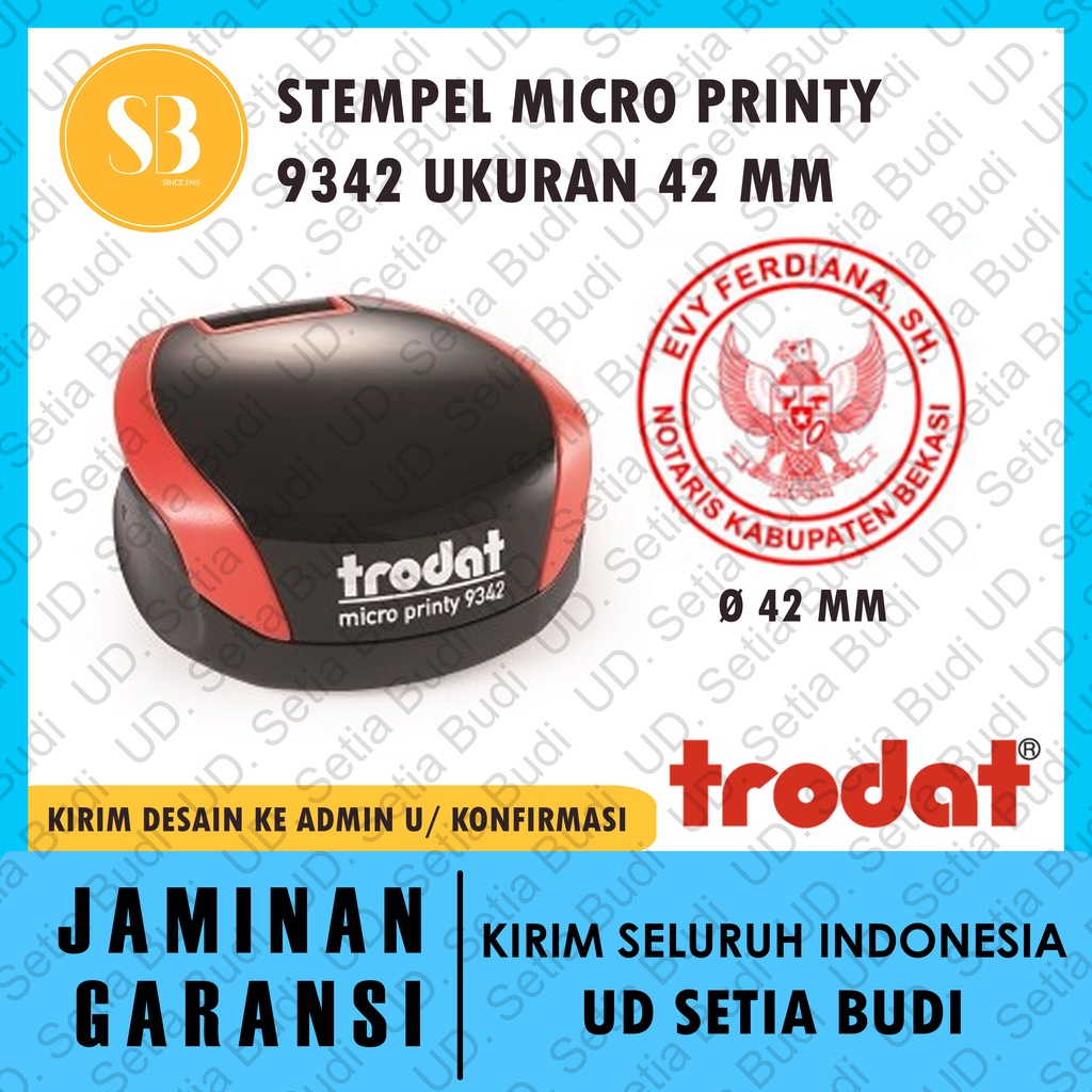 Stempel Micro Printy Custom 9342 ukuran ǿ 42 mm