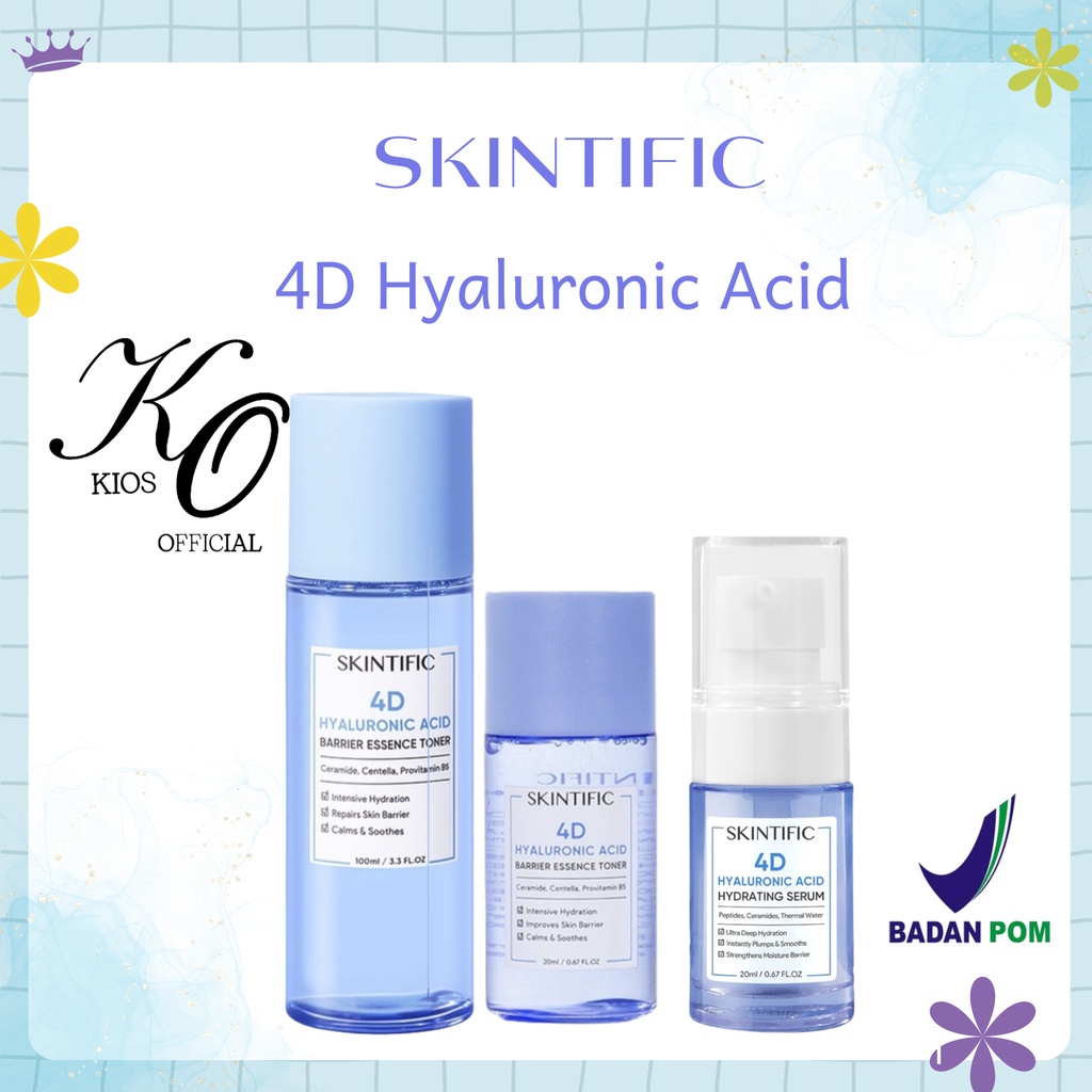 Skintific 4D Hyaluronic Acid Barrier Essence Toner / Acid Hydrating Serum