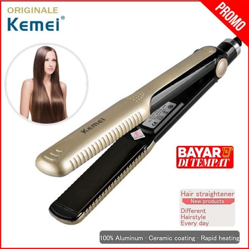 Catokan Rambut Lurus dan Kriting Kemei tipe327 catokan rambut murah