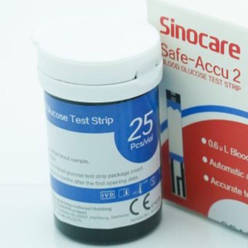 50 Strip Gula Darah Sinocare Safe Accu 2