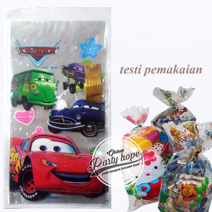 

PROMO - plastik snack cars / souvenir ultah / plastik bingkisan kado karakter