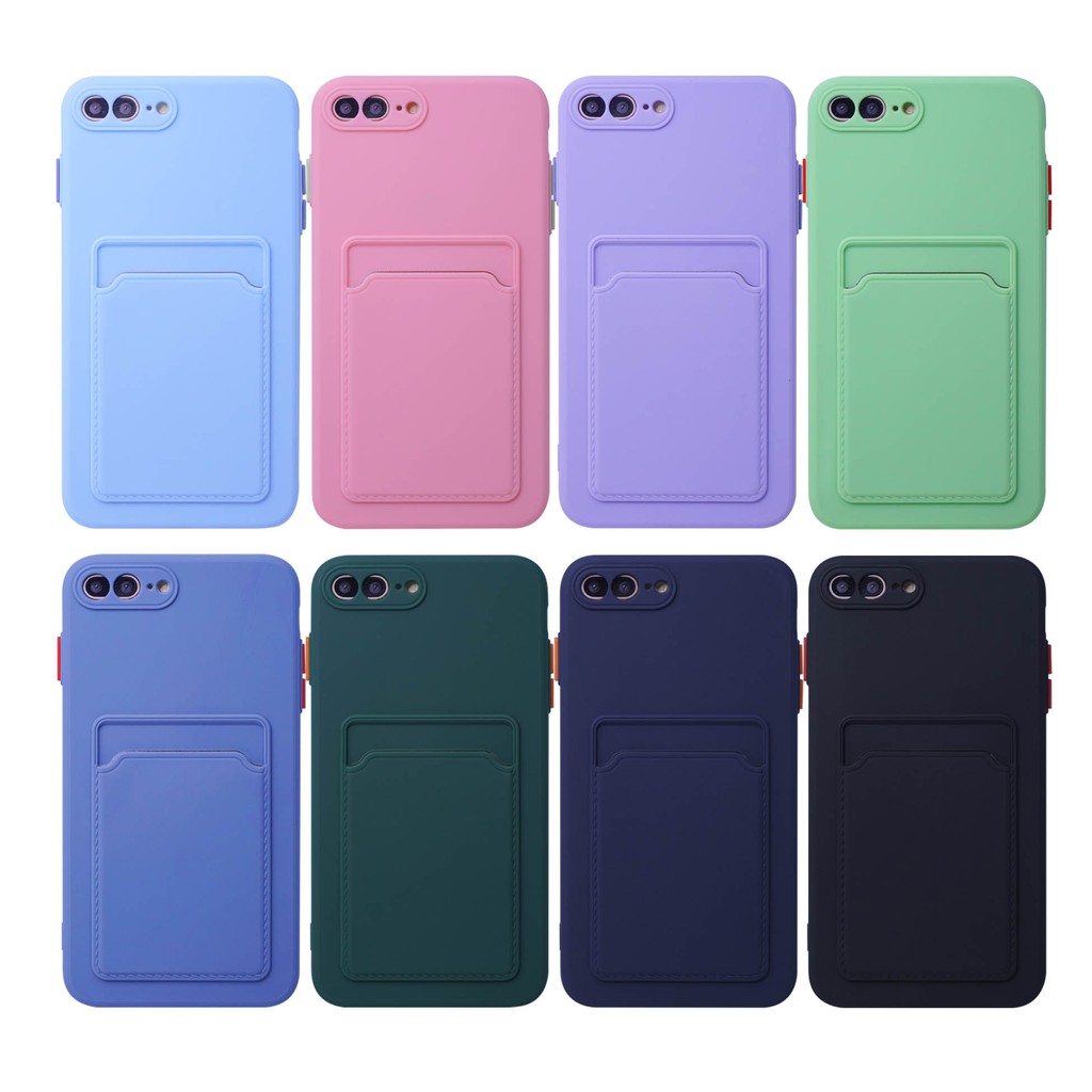 Case Iph 6G  6G+  7G/ 8G  X/ XS  XR  XS Max Case Casing TPU Pocket Ada Tempat Kartu CaseSeller