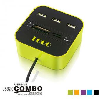 Combo Multi Card Reader + 3 USB HUB 2.0 Splitter / USB HUb 3 Port SD Card, MS Card, TF Micro SD Card, M2 Card / All In One OTG Memory Combo Multi Card Reader + 3 USB HUB 2.0 Splitter / Card Reader Micro Sd Card Reader USB 3.1 Tipe c Hub SD TF Card Usb Hub