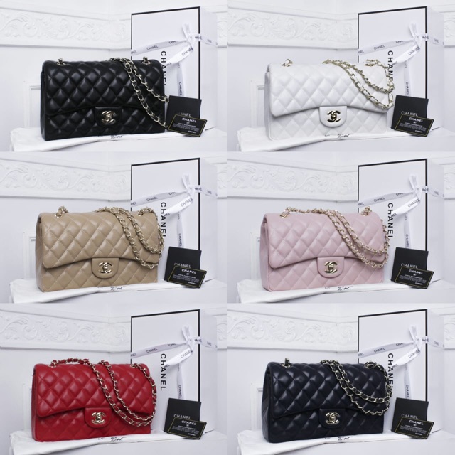 Chanel Classic Flap Bag GHW 9601# with Box