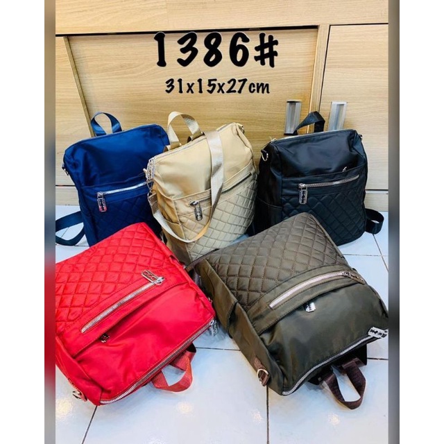 TAS RANSEL BACKPACK IMPOR Bentuk Kotak Merk Home Bahan Anti Air