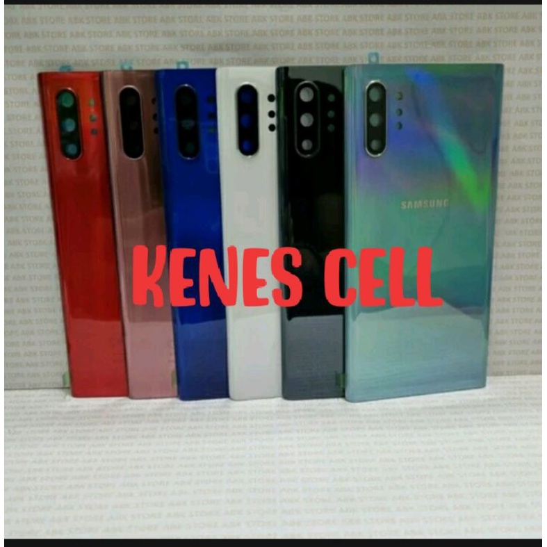 backdoor tutup belakang casing belakang Samsung Note 10 plus original lengkap ring kaca kamera