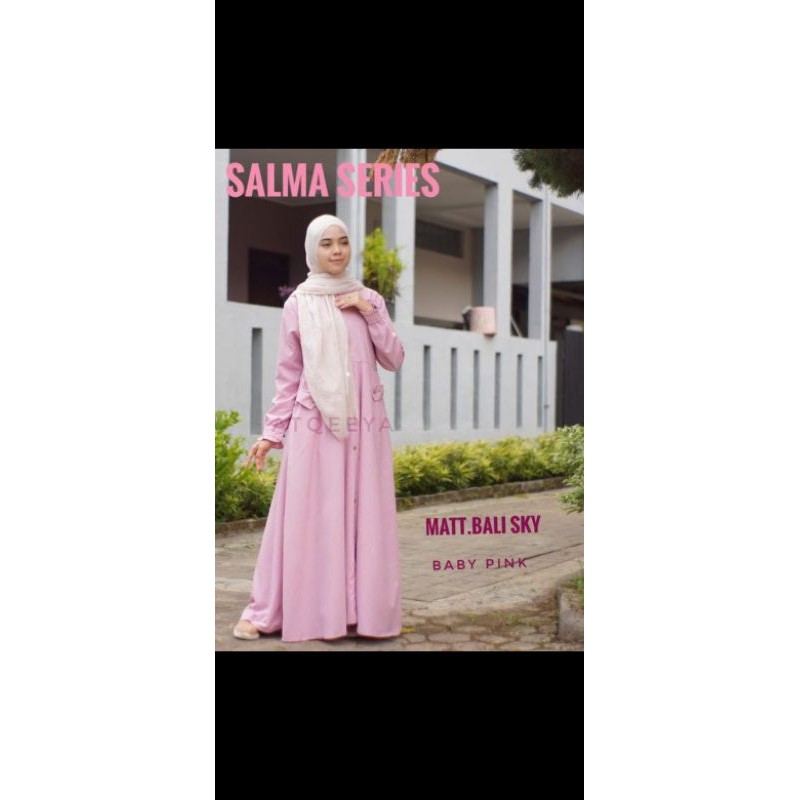 Gamis Atqeeya Salma Baby Pink Size S