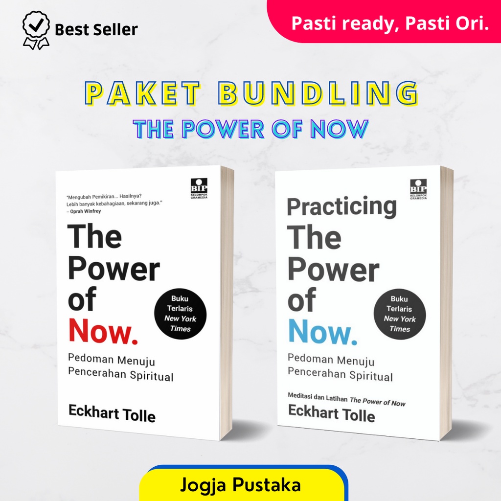 Paket Bundling -  Buku The Power Of Now dan Practicing The Power Of Now
