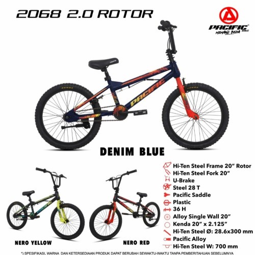 Sepeda Anak Pacific BMX 2068 2.0 20 Inch Garansi SNI-3