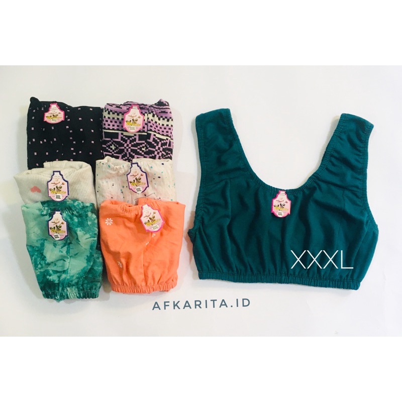 DALAMAN WANITA BRA BH JUMBO MINISET XXXL PREMIUM KAIN PERCA