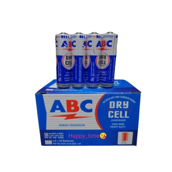 Batu Baterai ABC Biru AA (4pc)