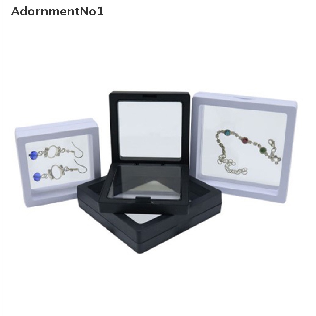 (AdornmentNo1) Kotak Penyimpanan / Display Kalung / Perhiasan Warna Putih Transparan