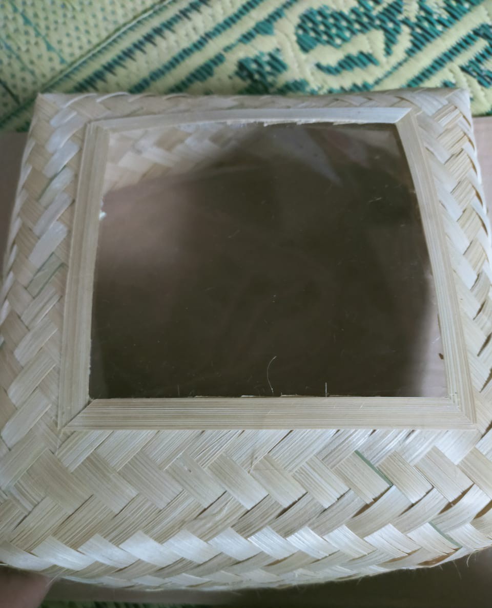 Premium Besek Sepasang 15 * 15* 9 -anyaman Bambu- Besek Bambu- Besek Jakarta-besek Kecil-box Hampers