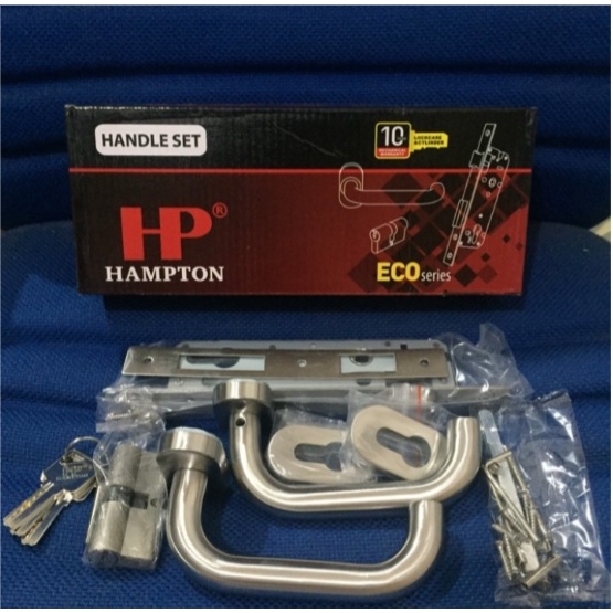 Handle Hampton Komplit Set Pintu Aluminium+Kunci