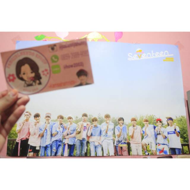 OFFICIAL SEVENTEEN Poster from repackage album 'Love & Letters' - Aju Nice