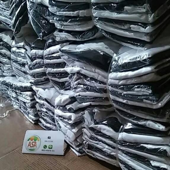 Siap Kirim.. BAJU SERAGAM HITAM PUTIH {TUNIK & ROK } SETELAN PNS GAMIS SERAGAM KERJA