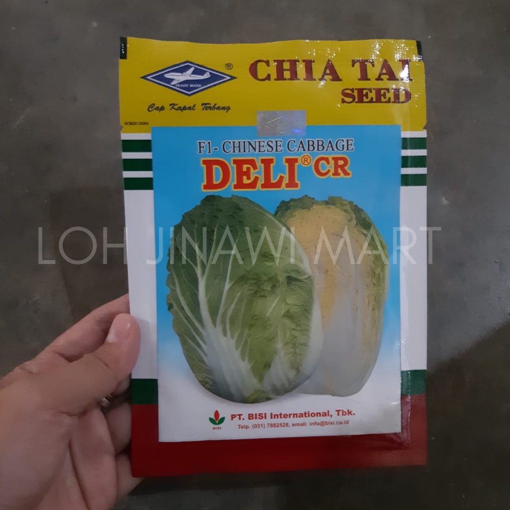 Benih Sawi Putih atau Petsai Deli CR Cap Kapal Terbang (10 g)