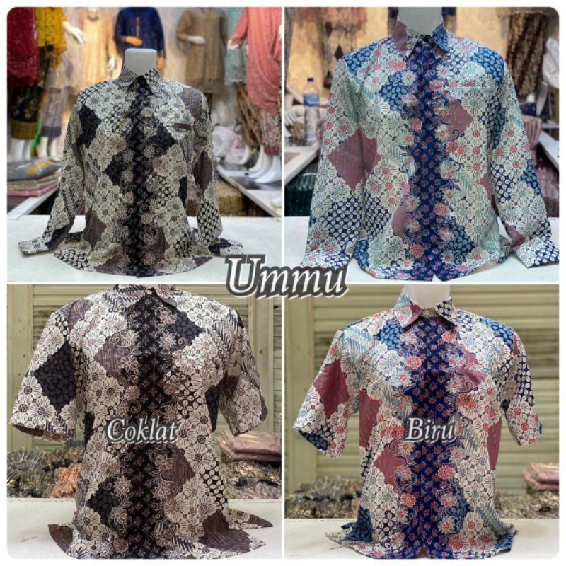 KEMEJA BATIK MODERN - KEMEJA BATIK KEBAYA - KEMEJA KEKINIAN - KEMEJA BATIK TERMURAH