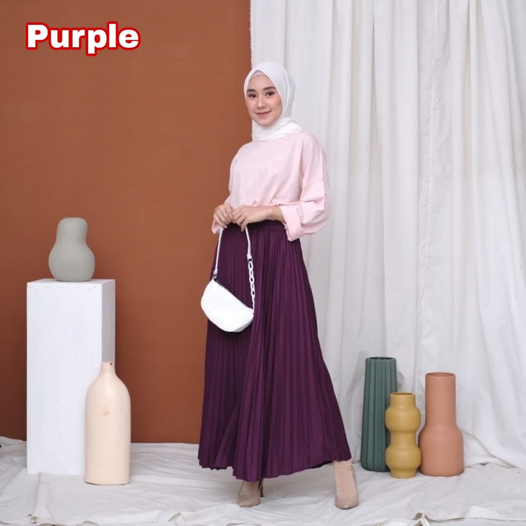 ROK PLISKET - rok plisket terlaris / splisket termurah / grosir rok murah / rok payung / rok panjang