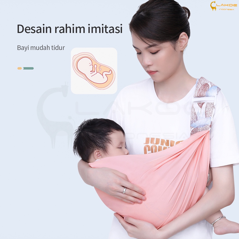 LAKOE Multifungsi Gendongan bayi samping 0-2 Tahun