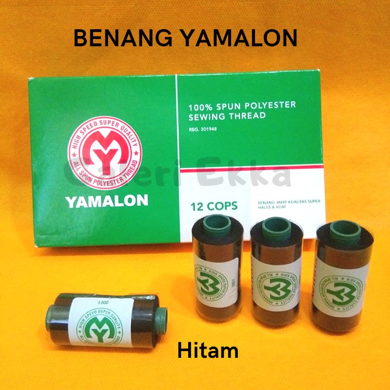Benang Yamalon Hitam/ Benang Jahit Hitam