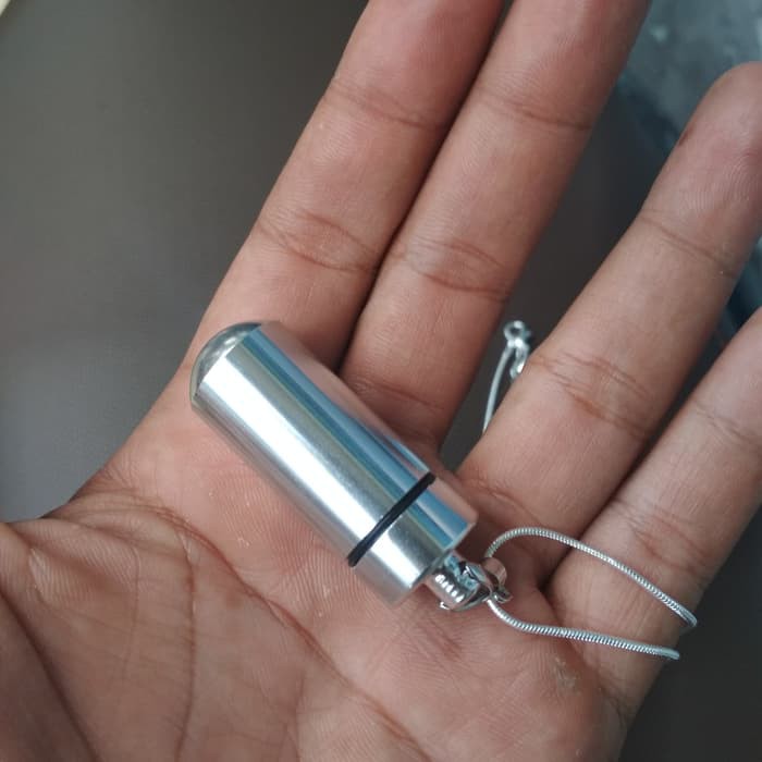 HARGA DISKON LIONTIN TABUNG MINYAK ALUMINIUM LN215