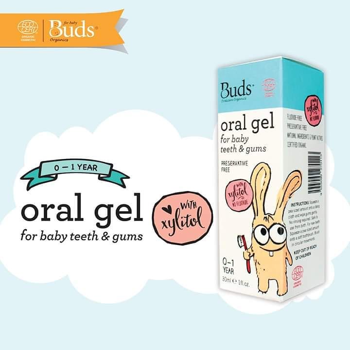 Buds Oral Gel For Baby Teeth &amp; Gums 30ml