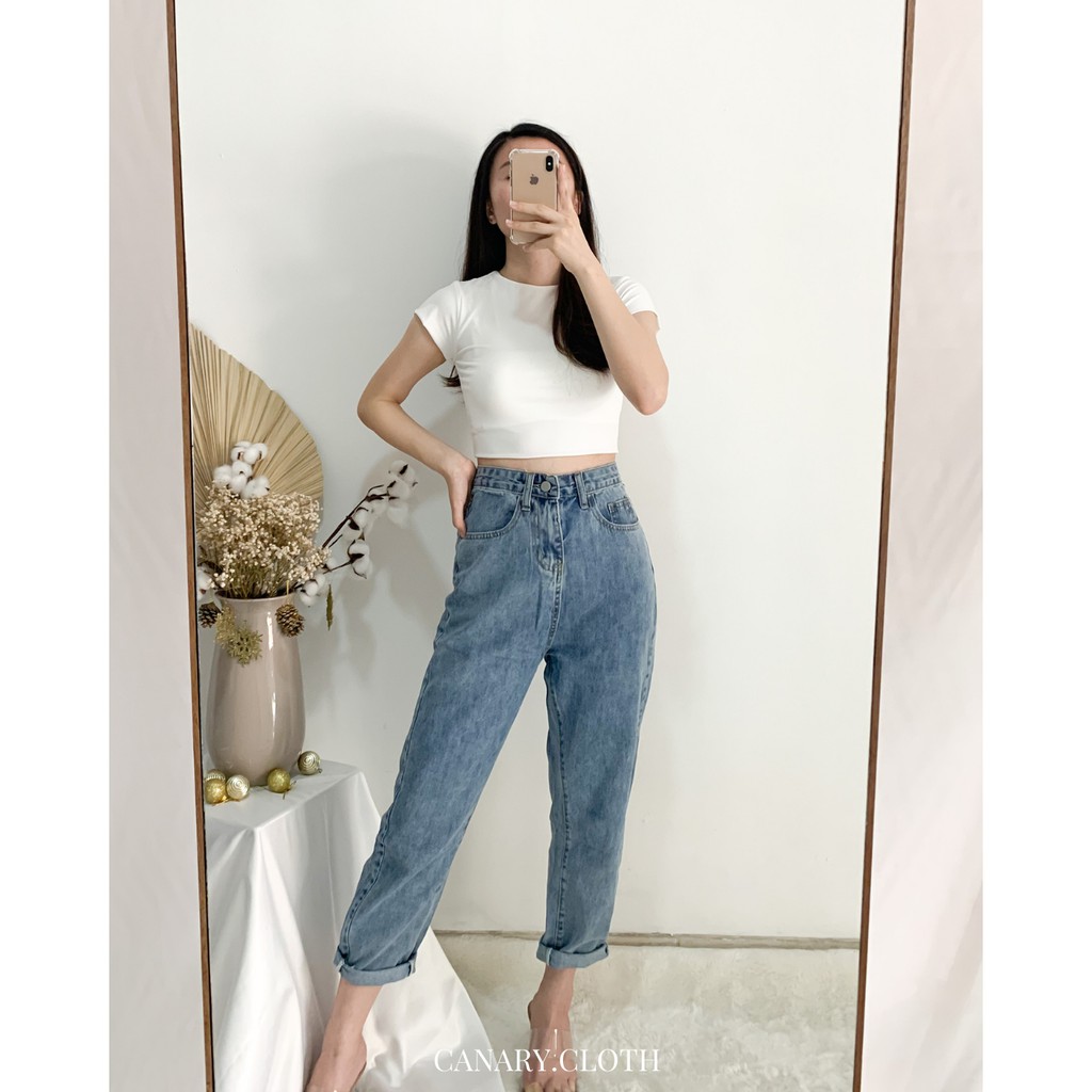 boyfriend high waist jeans
