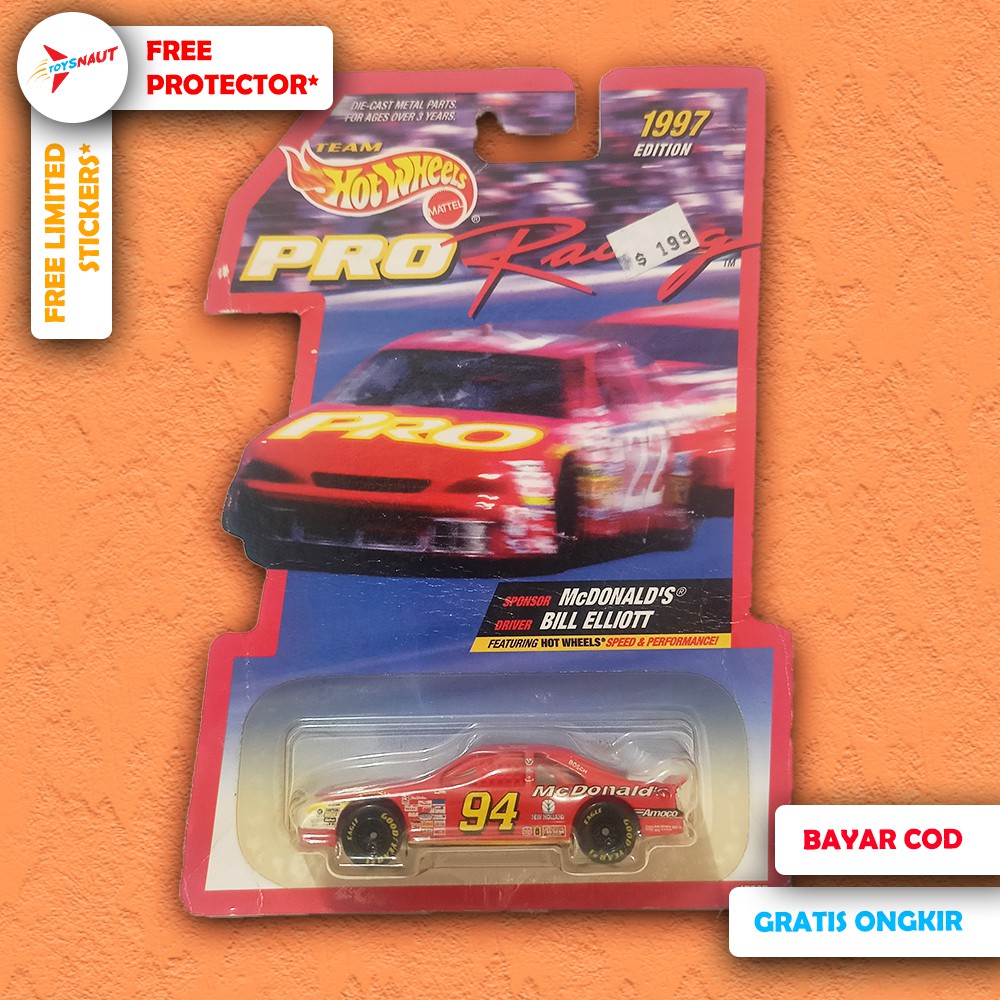 HW Hotwheels Pro Racing Nascar Bill Elliott #94 McDonald's Thunderbird