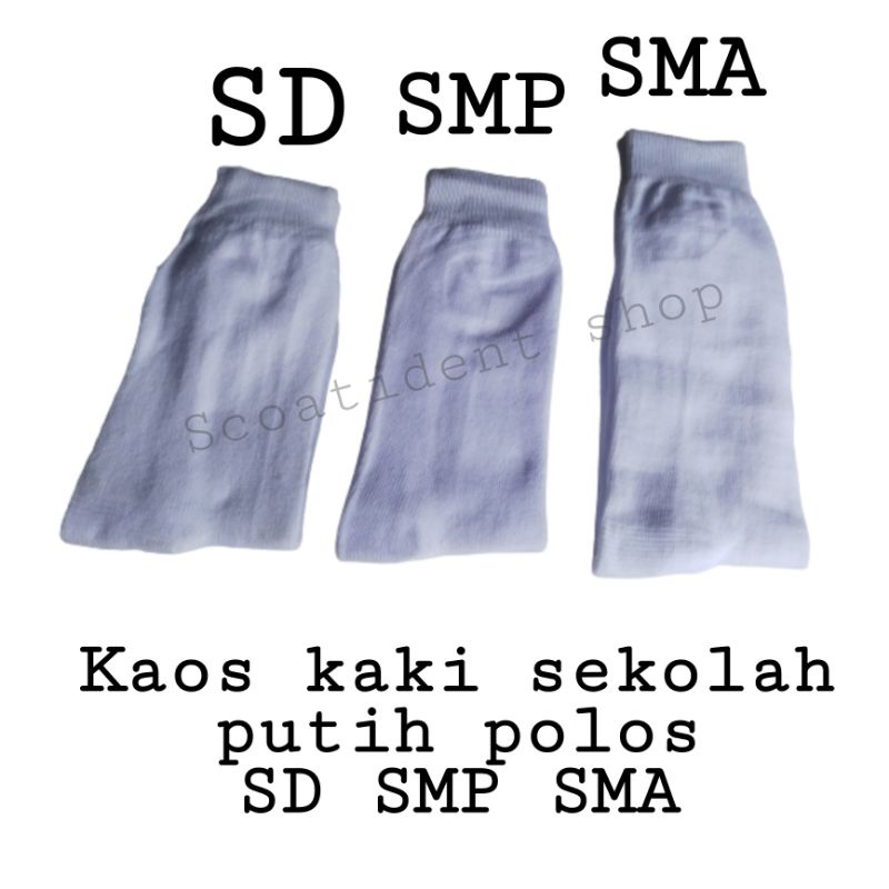 Kaos kaki sekolah SD, SMP, SMA harga 1 PASANG