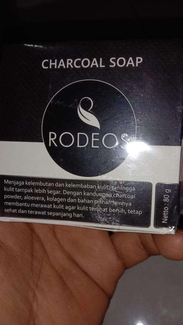 Rodeos Charcoal Soap Original Sabun Perawatan Free Gift