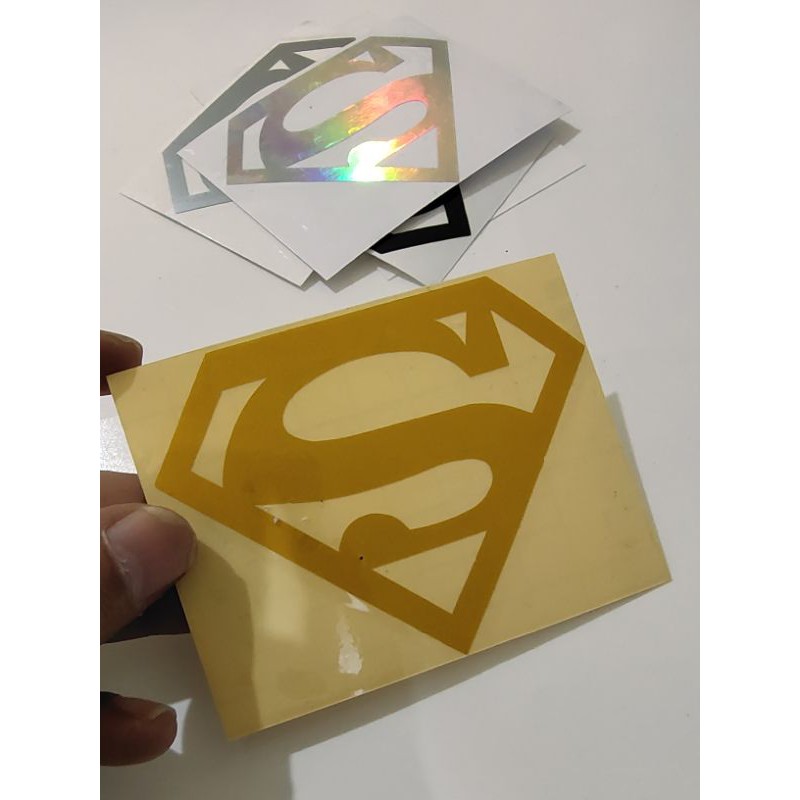 STICKER LOGO SUPERMAN CUTTING