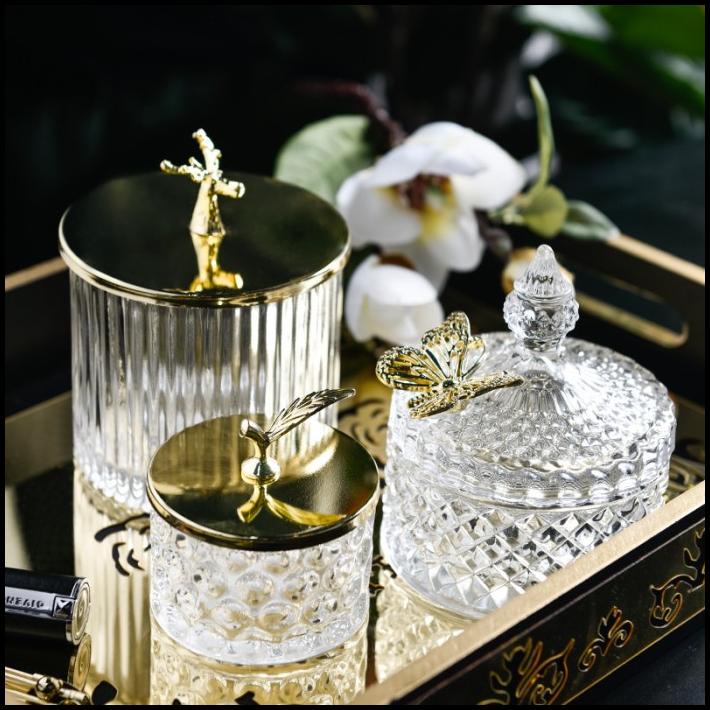 

Butterfly Crystal Candy Jar / Wadah Toples Hampers Souvenir Kupu2 Gold